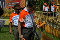 Rangkaian jagung tersebut sengaja dibuat untuk memeriahkan acara MEGA EXPO P27 GAJAH yang diadakan oleh PT. DuPont Indonesia.