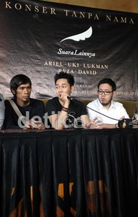 Sebelum Ariel keluar dari penjara dan meluncurkan nama barunya, Uki, Lukman, Reza dan David akan menggelar konser bertajuk Tanpa Nama di The Hall Senayan City Jakarta pada 29 Mei 2012 mendatang.