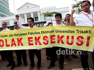 Lagi, Karyawan Univ.Trisakti Tolak Eksekusi