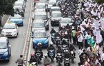 Karyawan Trisakti Demo, Grogol-Slipi Macet