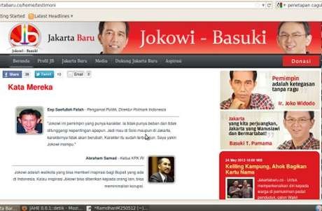 Kutip Testimoni Najwa dan Ketua KPK, Pengelola Situs Jokowi-Basuki Minta Maaf