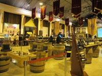 Untuk masuk ke ruang pameran, pengunjung harus membayar Rp 25,000 per orang. Voucher tersebut bisa digunakan untuk bertransaksi. (Fitria Rahmadianti)