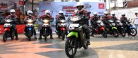 Mesin motor diuji durablitasnya dengan kondisi nyala sekitar 400 jam nonstop. Ada sekitar 60 rider Ekspedisi Nusantara Honda Absoute Revo. (dok Honda)