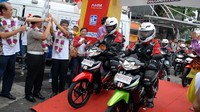 AHM berkomitmen untuk memberikan bantuan 1 unit sepeda motor kepada para pejuang kehidupan yang ditemui dalam ekspedisi ini. (dok Honda)