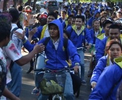 Lulus 100%, Siswa SMAN 3 Semarang Bersepeda Keliling Kota