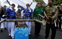 Perguruan Silat Inti Ombak dari Yogyakarta merupakan salah satu seni bela diri yang telah mempunyai cabang di luar negeri seperti Italia dan Amerika Serikat.Bagus Kurniawan/detikcom