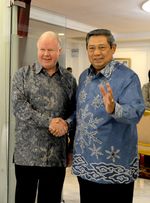 Presiden SBY Menerima Delegasi ANZ