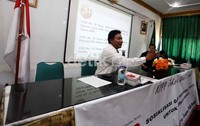 Sosialisasi tersebut guna memberikan pendidikan bagi pemilih pemula dan menciptakan pemilih cerdas.
