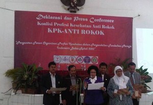 Organisasi Profesi Kesehatan Bentuk KPK-Anti Rokok