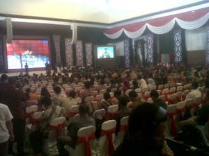 Peringatan Hari Pancasila di MPR Banyak Kursi Kosong