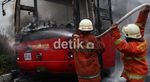 TransJ Terbakar di Bundaran HI