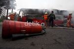 TransJ Terbakar di Bundaran HI