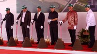 Peletakan batu pertama pabrik Honda Prospect Motor dilakukan Senin 4 Juni 2012. Syubhan Akib/detikOto.