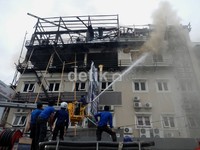 Si jago merah baru dapat dikuasai setelah para petugas berjuang memadamkan api sekitar  5 jam lamanya. Muhammad Nur Abdurrahman/detikNews.