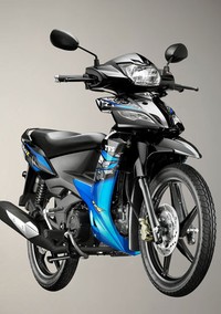 New TVS RockZ mempertahankan desain sporty art graffiti yang memberikan tampilan beda bagi yang berjiwa muda. (dok TVS)