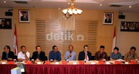Pimpinan KPK mengumumkan harta kekayaan mereka masing-masing setelah membuat pelaporan beberapa waktu silam. Ramses/detikcom.