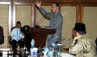Menteri Agama Suryadharma Ali menyampaikan pidatonya. (Kemenag)