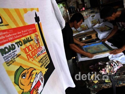 Jelang Pemilu Kada, Jasa Sablon Meningkat