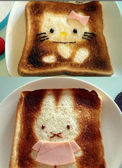 Hello! Ada Hello Kitty di Atas Roti Panggang Ini!