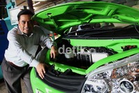 Sedangkah dari segi perawatan, mobil listrik nasional tersebut cukup rutin ke bengkel setelah melakukan perjalanan 50.000 km. M Lutfi Andika/detikOto.