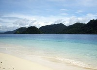 Gradasi laut di perairan Pulau Pagang (Sastri/ detikTravel) Gradasi laut di perairan Pulau Pagang (Sastri/ detikTravel)