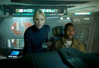 Prometheus menampilkan Noomi Rapace, Michael Fassbender, Logan Marshall-Green, Charlize Theron, Idris Elba, Ben Foster, Patrick Wilson dan Guy Pearce.