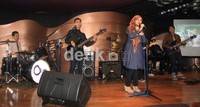 Band La Luna tampil membawakan lagu-lagu hitnya di saat peluncuran album terbarunya. Agung Pambudhy/detikcom.