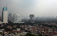 Minimnya lahan terbuka hijau juga menjadi faktor penyebab polusi di Jakarta