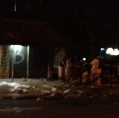 Mobil Tabrak Tiang Listrik di Kalibata