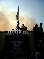Kantor Satlantas Polresta Medan Terbakar