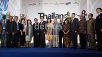 Para perwakilan Duta Besar Thailand di Jakarta, Kadin Thailand dan perwakilan Kementerian Perdagangan Thailand juga ikut meramaikan acara pembukaan Thailand Trade Show 2012.