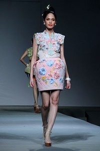Jeanny Ang Beauty Treasure APPMI Fashion Chinese Couture 2012 at Ballroom Hotel Mulia. Jakarta. [Foto: Mohammad Abduh/Wolipop]