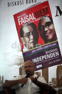 Buku Faisal-Biem Bintang Independen berisi tentang ide dan road map membenahi Jakarta.
