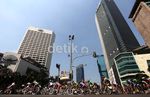 Atlet Sepeda Adu Kecepatan di Jakarta