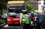 Puluhan Kendaraan Terjaring Razia Jalur Busway