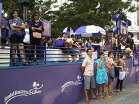 Inilah area VIP khusus wartawan dan artis. Berbagai kudapan cokelat, mulai dari cake hingga iced chocolate dan fondue bebas dinikmati di sini. (Fitria Rahmadianti/Detikfood)