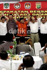 Cagub-Cawagub DKI Deklarasikan Pilkada Damai