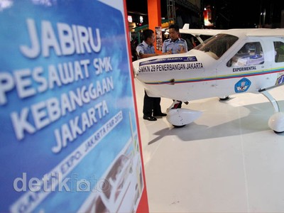 Pesawat Jabiru Buatan SMK Mejeng di PRJ