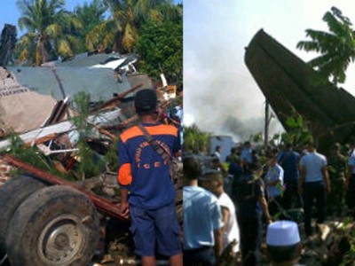 Jatuh di Halim, Badan Fokker 27 Hancur