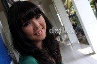 Gisel terlihat sangat ceria belakangan ini. Gus Mun/detikHOT.