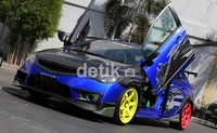 Sosok Honda Civic tersebut kini tampil dengan pintu ala supercar. Ikhsan/detikOto.