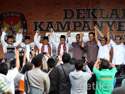 Cagub & Cawagub DKI Deklarasi Kampanye Damai
