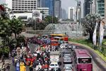 Ondel-ondel Ramaikan Pawai Budaya Nusantara