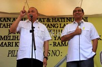 Alex-Nono kembali mengungkapkan janji untuk menggratiskan biaya sekolah 12 tahun dan biaya kesehatan untuk seluruh penduduk DKI Jakarta. Agung Pambudhy/detikcom.