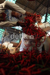 Lonjakan harga cabai, menurut Direktur Jenderal Perdagangan Dalam Negeri Kementerian Perdagangan Gunaryo, terjadi karena produksi di daerah penghasilnya berkurang.