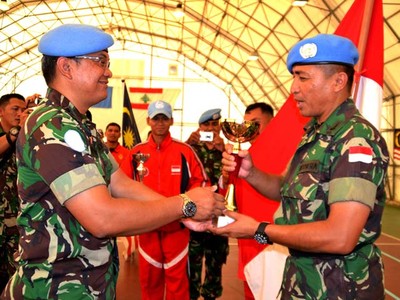 TNI Juara Umum Bulutangkis UNIFIL
