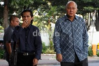 Denny Kailimang juga terlihat hadir di KPK untuk mendampingi Anas. Ramses/detikcom.