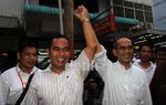 Faisal-Biem Sapa Pedagang Pasar Baroe