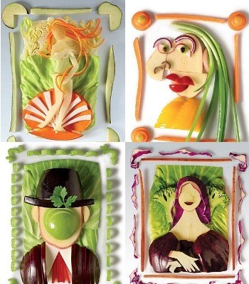 Lukisan Mona Lisa Ini Terbuat dari Sayur!