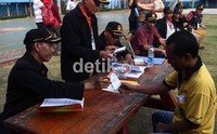 Simulasi digelar seperti pemilihan kepala daerah sungguhan.